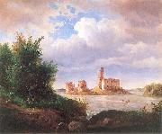 Wojciech Gerson Castle ruins in Trakai near Vilnius. Spain oil painting artist